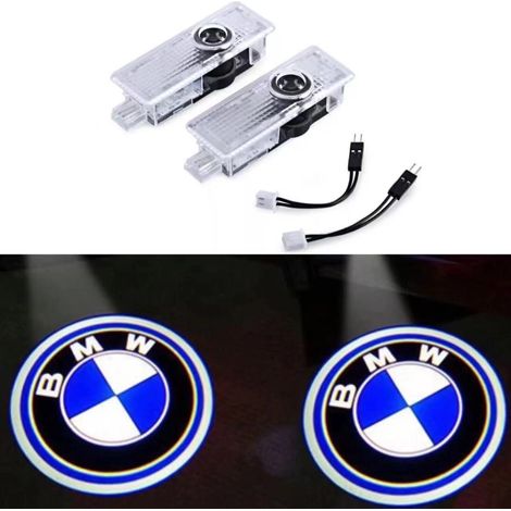 Lámpara de bienvenida adecuada para BMW Serie 3, 5, 7, lámpara de bienvenida, proyección de puerta, luz de iluminación ambiental láser (1/3)