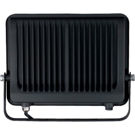 TRADE SHOP - Faro Proiettore Smd Led Floodlight 200 W Slim Ip65 Luce 3000k 4000k 6500k Ek05-200w - Nero-Bianco Naturale      - (1/4)
