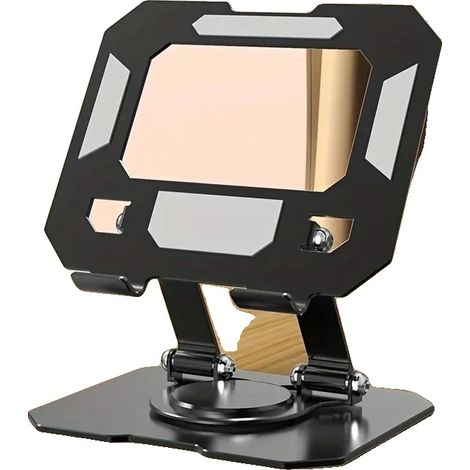 Supporto per tablet, girevole a 360°, con angolazioni regolabili, nero. (1/2)