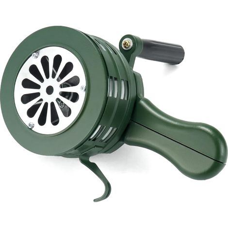 Sirena de alarma con manivela, 110 dB, aleación de aluminio, para fábricas, escuelas y lugares públicos.