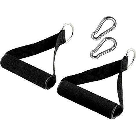 Poignée de traction de qualité supérieure, bandes de résistance avec verrous solides, poignées robustes enveloppées de mousse souple avec ceinture en nylon solide pour entraînement de résistance au (1/5)