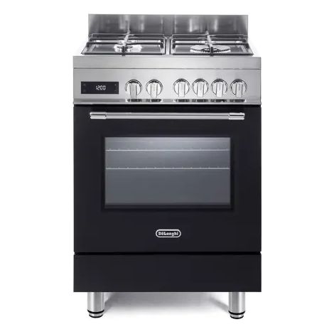 Cucina a gas DeLonghi PRO 66 PZ 60 cm forno elettrico multifunzione 74 L - Antracite