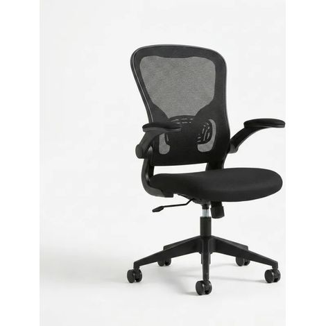 Fauteuil de bureau pivotant tissu mesh noir assise réglable – SIERRA (1/5)