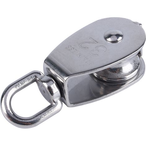 Poulie à Roulement Simple en Acier Inoxydable 304 pour Levage de Corde M32 (1/5)