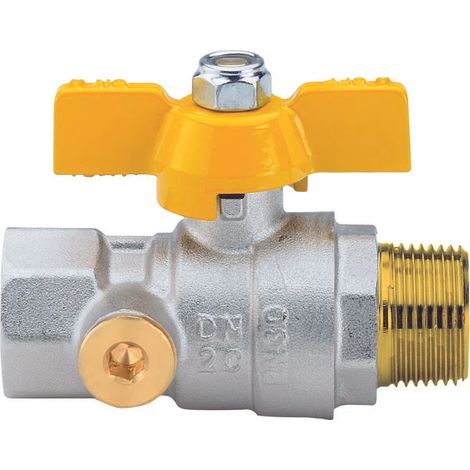 Válvula de bola de paso total para gas 3/4 "mf