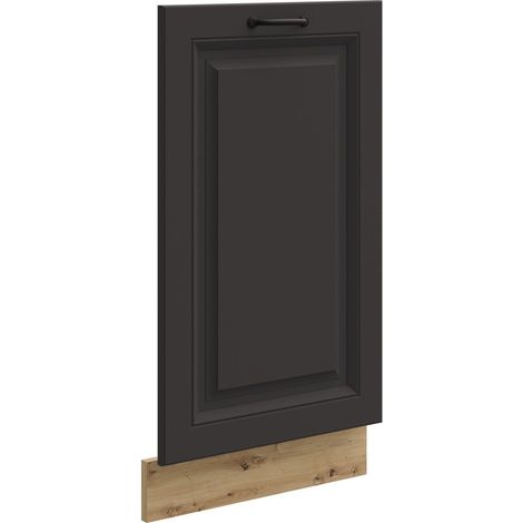 Frontblende für vollintegrierten Geschirrspüler 45 cm Stilo Grau + Eiche Artisan (1/2)