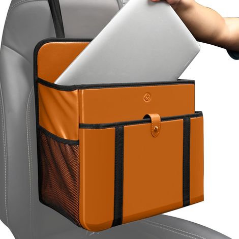 Organiseur de siège de voiture pour le dossier de siège arrière, grand compartiment de rangement, organiseur pour appuie-tête pour la banquette arrière, pour SUV, camion, véhicules, voyages (1/5)
