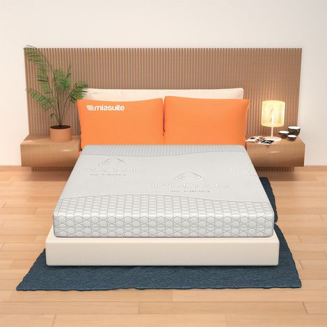 Materasso Memory Foam Matrimoniale 160x195, Alto 21 cm - 4 Strati, Dispositivo Medico, Rivestimento Pure  Bora