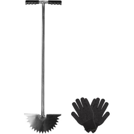 Coupe-Bordures en Acier Inoxydable et Plastique Demi-Lune Manuel des Trottoirs et Aménagement Paysager Outil de Jardin (1/5)