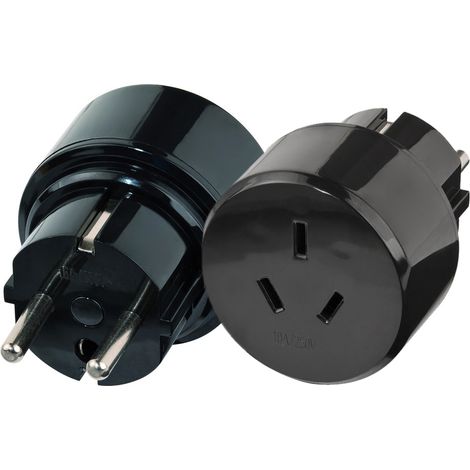 Brennenstuhl Travel Adapter Australia, China/earthed adaptador e inversor de corriente Negro