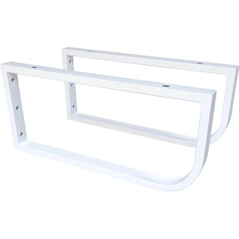 Mob-In – Lot de 2 équerres de fixation porte-serviettes – Charge maximale 50 kg – Pour plan de toilette WILL – Fixation murale moderne