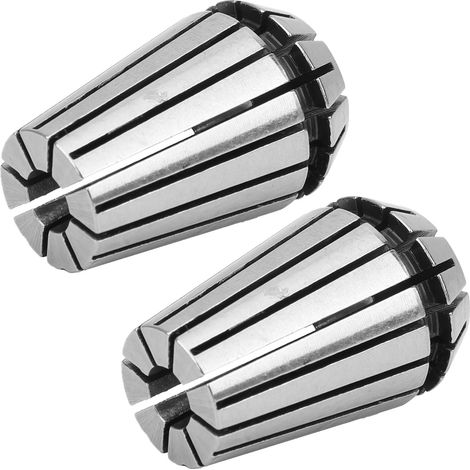 Satz mit 2 ER20 6,5-mm-Spannzangen für CNC-Fräs- und Drehmaschinen, Hochgeschwindigkeits-Gravierwerkzeug, federbelastetes Spannfutter für 1/2"-Verlängerungsstange, kompatibel mit Präzisionsschleifen (1/5)