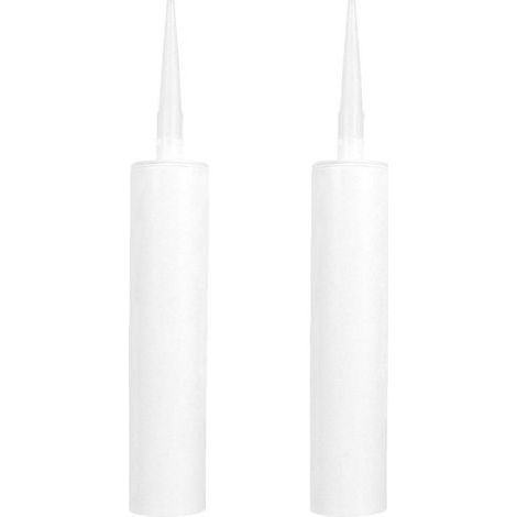 Lot de 2 flacons de colle à embout fin, flacons applicateurs de colle à aiguille, flacons vides-33.00X4.60X4.60CM-White (1/4)
