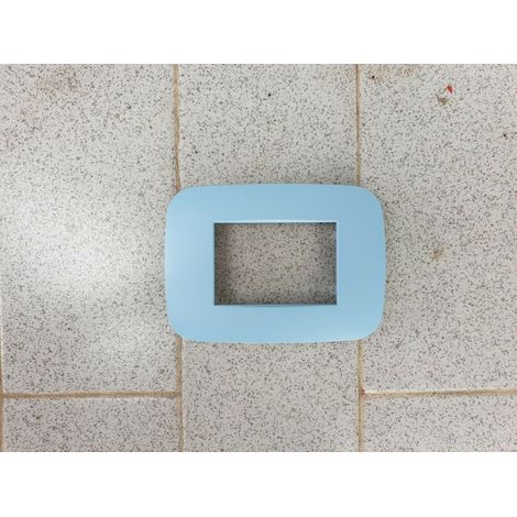 Plaques Plaques Compatibles Avec Les Trous Colorés De La Série Axolute Bticino Bleu Ciel