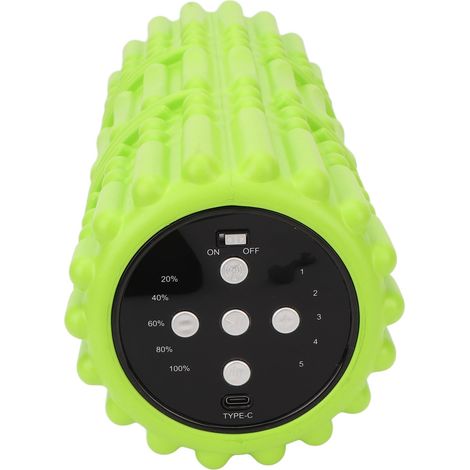 Rouleau de massage vibrant en mousse, massage en profondeur, 5 vitesses, 4000 tr/min, thérapie physique, Bluetooth, réduction de la douleur, rouleau électrique pour points de déclenchement (1/5)