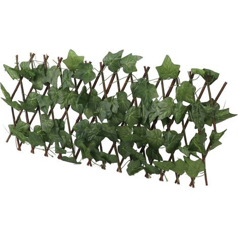 Haie artificielle extensible, imperméable, protection solaire, topiaire artificielle pour jardin, feuilles de vigne vierge (1/5)