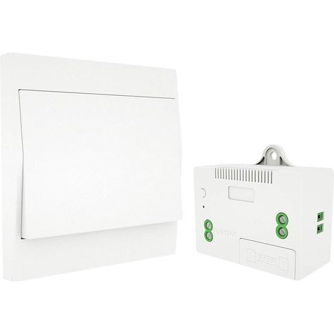 RF433 Funkschalter, batterielos, Wandfernbedienung, selbstversorgend, keine Verkabelung, Sender für Wandpanel (1-Wege-Set) (1/5)