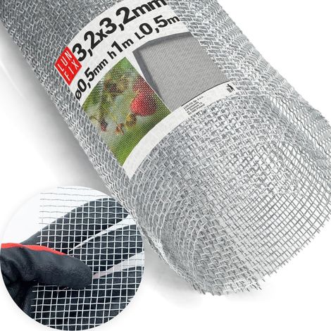 1 Grille filtrante, Maille acier galvanisé 3,2mm, Fil 0,5mm, Protection parasites, Usage industriel et jardinage (1/5)