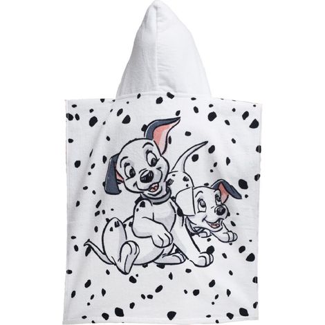 Disney 101 Dalmatiner Badeponcho für Kinder Hochwertiger Frottee aus 100 % Baumwolle (1/2)