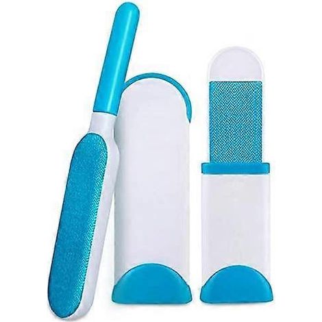 Pet Hair Remover Brush - Reusable Magic Cleaning Brush for Pet Hair Removal with Self-cleaning Remove Dog Cat Hair (Blue) (1/5)