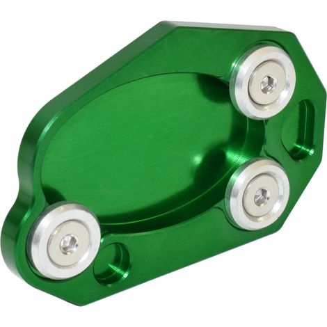 (Vert)waase Compatible avec Kawasaki Versys 650 2007 2008 2009 Béquille latérale, extension et plaque de support maxpower (1/4)