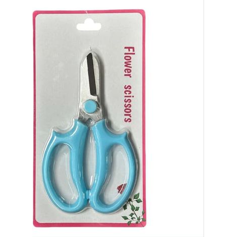 PH129 Ciseaux floraux roses à couvercle coloré - Ciseaux floraux professionnels pour fleuristes et passionnés de jardinage Bleu Bleu - couleur (1/3)