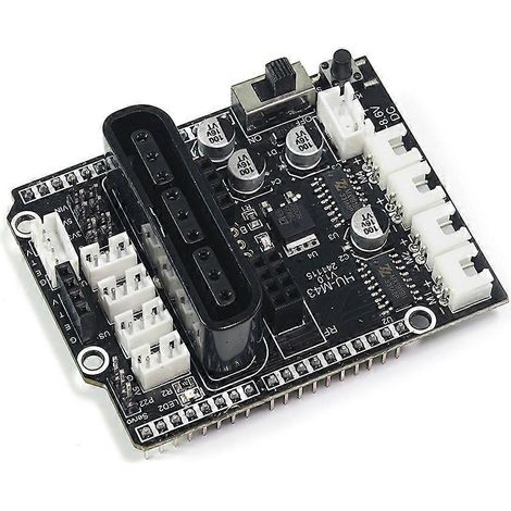 Carte d'extension pour moteur 4 voies, module d'extension de commande de moteur 4 canaux, commande de moteur, voiture intelligente 4x4 à monter soi-même (1/5)