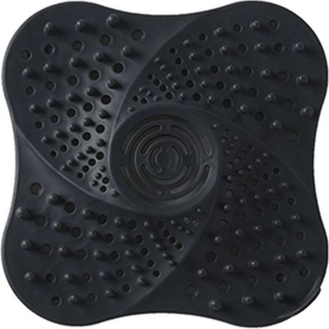 1 pc Protection de Drain de Silicone,Filtre de Couverture de Drain de Baignoire avec Ventouse,Filtre à Cheveux Douche,Filtre évier en Silicone,pour évier de Douche,Baignoire (Blanc) (1/5)