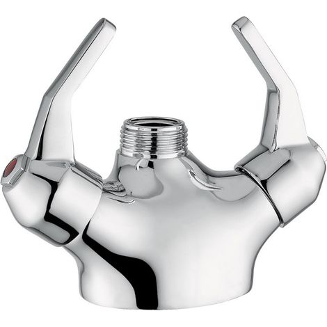 Idral 09442/LDC Durchflussarmatur mit Hebeln für Waschbecken Verchromt - Messing (1/2)