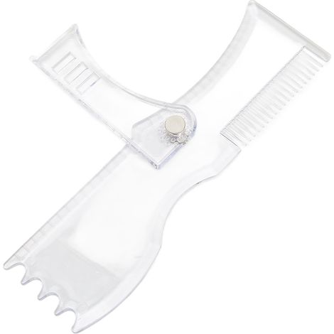Gabarit transparent pour la mise en forme de la barbe, manuel d'utilisation, kit de crayons de barbier, outil de stylisme de la moustache (1/5)