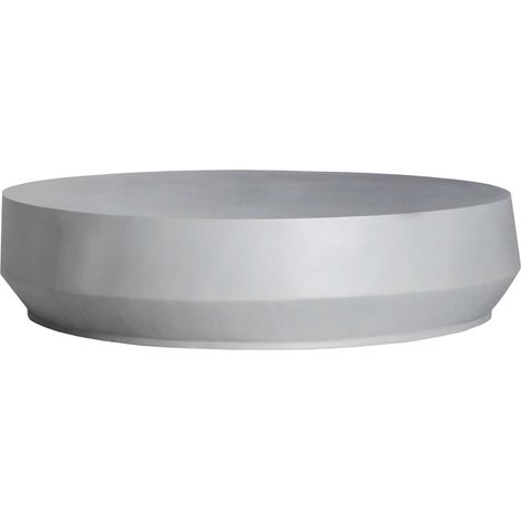 Table basse contemporaine en béton gris style épuré - Gris béton clair contemporain (1/3)