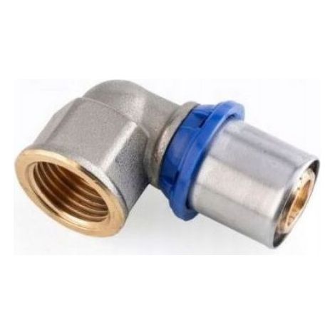 Coude Pex-Al-Pex 16 X 1/2 Pouces - Pour Installation Eau Chaude Froide Et Chauffage Sol - 1 Pièce (1/3)