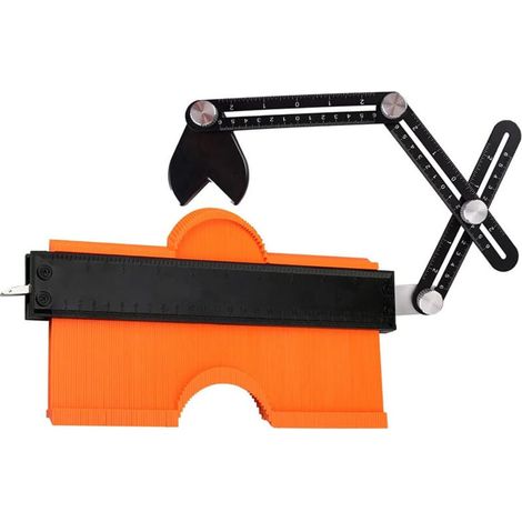 SABIR Jauge de Contour Automatique 25cm Verrouillable - Copieur de Contour pour traçage gabarit de decoupe carrelage et parquet (1/5)