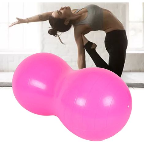 Ballon de gym 100 cm rose pour abdos, yoga et équilibre - Renforcement musculaire (1/5)