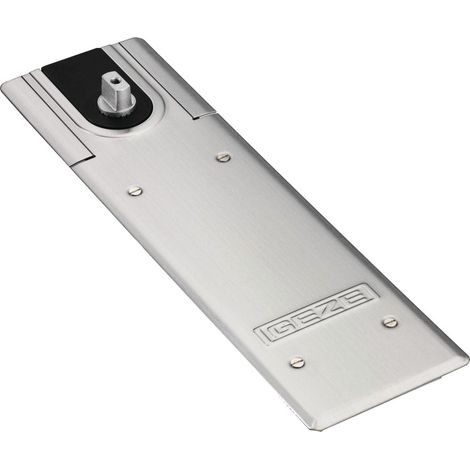 Plaque de recouvrement GEZE 102127 pour TS 500/TS 550 298 x 105 mm inox brossé