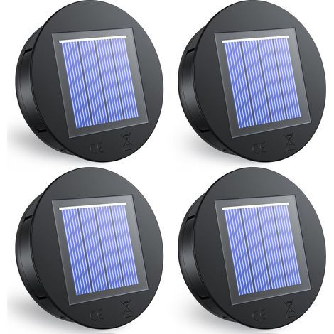Ersatzteile für 8-cm-Solarleuchten, Ersatzteil für Solarleuchten mit warmweißen LEDs, IP65 wasserdicht, für Solarlaternen und Gartenleuchten (1/5)