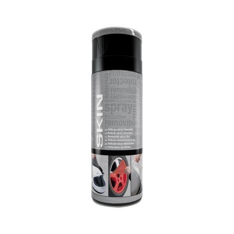 Film en spray amovible VMD Skin 400 ml aluminium ide'al pour peindre les jantes et enjoliveurs de motos ou de voitures dans n'importe quel mate'riau