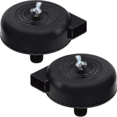 2 Piece Compressor Filters, 16mm 3/8pt Male Thread Silent Compressor For Air Compressor (black)