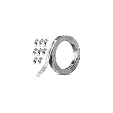 Colliers de serrage, colliers de serrage en acier inoxydable 304 Colliers de serrage en acier inoxydable Colliers de serrage réglables C (1/5)
