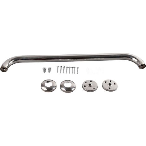 Barre d'appui salle de bain antidérapante 50 cm acier inoxydable renforcé, poignée de sécurité pour baignoire douche WC (1/5)