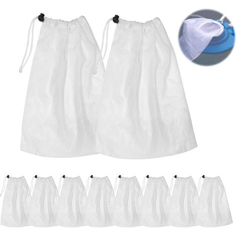 de Sacs Collecte Rechange en Filet d'aspirateur pour Sol Sac avec Cordon Serrage et Fermeture Le Nettoyage des Feu Lot 10 (1/5)