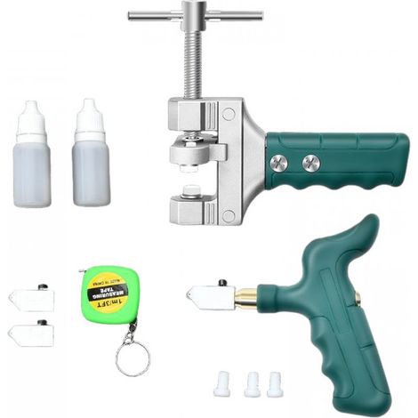 Coupe-verre Manuels Outils de Coupe Coupe Carrelage, Ensemble de Coupe Verre Diamant Coupe Carrelage Manuel Kit Outils pour Outils de Coupe pour Miroirs, Fenêtres et Palettes
