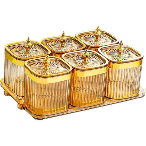 Dried Fruit Plate Versatile Snack Serving Container with Lid for (1/5)