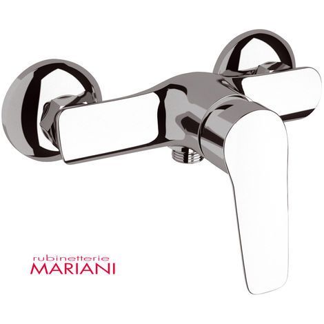 Rubinetto Miscelatore Monocomando Doccia in Ottone Mariani Essenza Cromato (1/2)