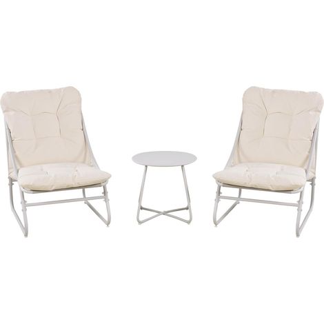 Salon de jardin en acier 2 places ANTIBES (1/5)