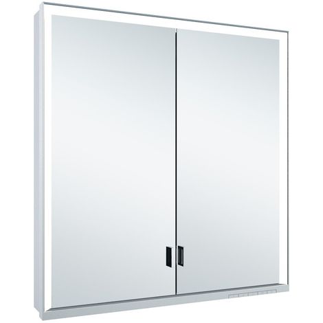 KEUCO Royal Lumos Spiegelschrank Wandvorbau 2-türig, lange Tür,