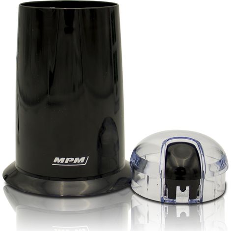 MPM MMK-07/C Molinillo Café Eléctrico, Picador Multiusos,Especias, Semillas, 40g Café, Cuchillas Acero Inox. 140W Negro (1/5)