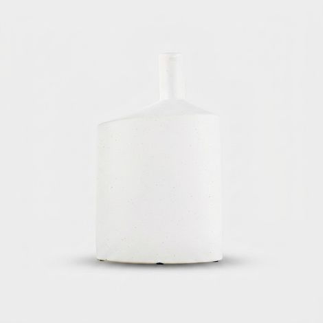 Vaso bottiglia basso in ceramica da arredo Verga L (1/2)