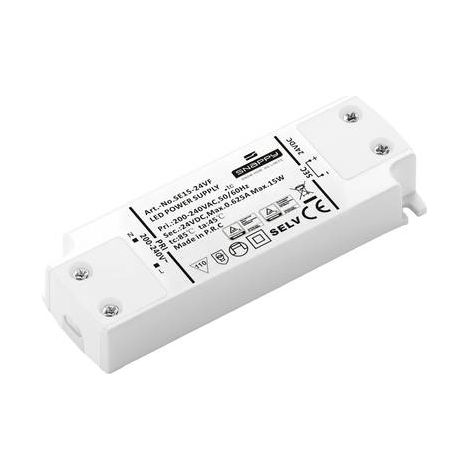 Dehner Elektronik SE 15-24VF (24VDC) Transformateur pour LED, Driver de LED à tension constante 15 W 0.625 A 24 V/DC ho (1/2)