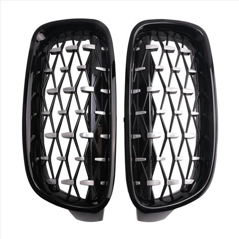 Nierenförmiger, rauten- oder meteorförmiger Motorraumgrill, passend für BMW F30, F31, F35, 320I, 328I, 335I Modelle 2012-2018.